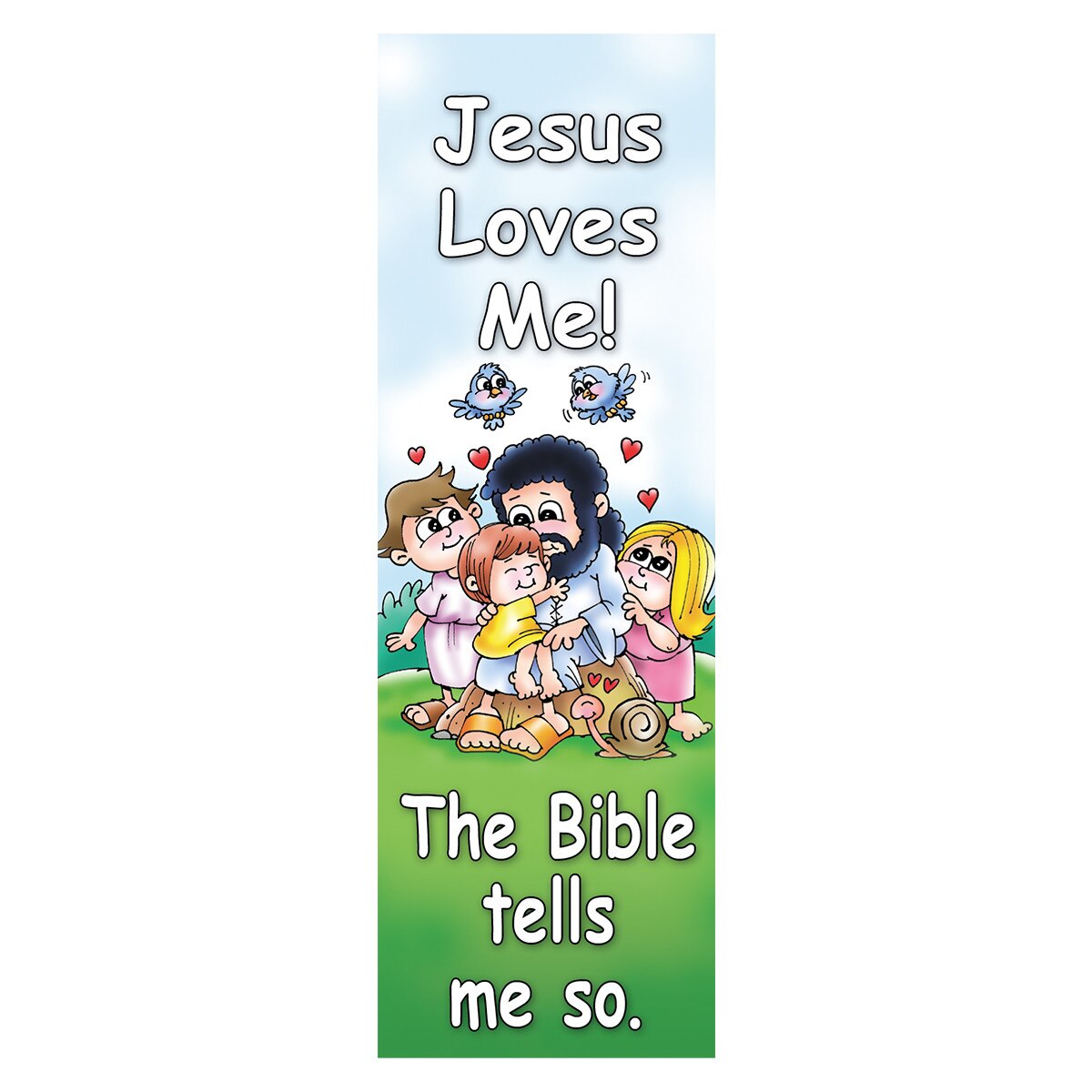 Jesus loves me: Glow-in-dark Bookmark