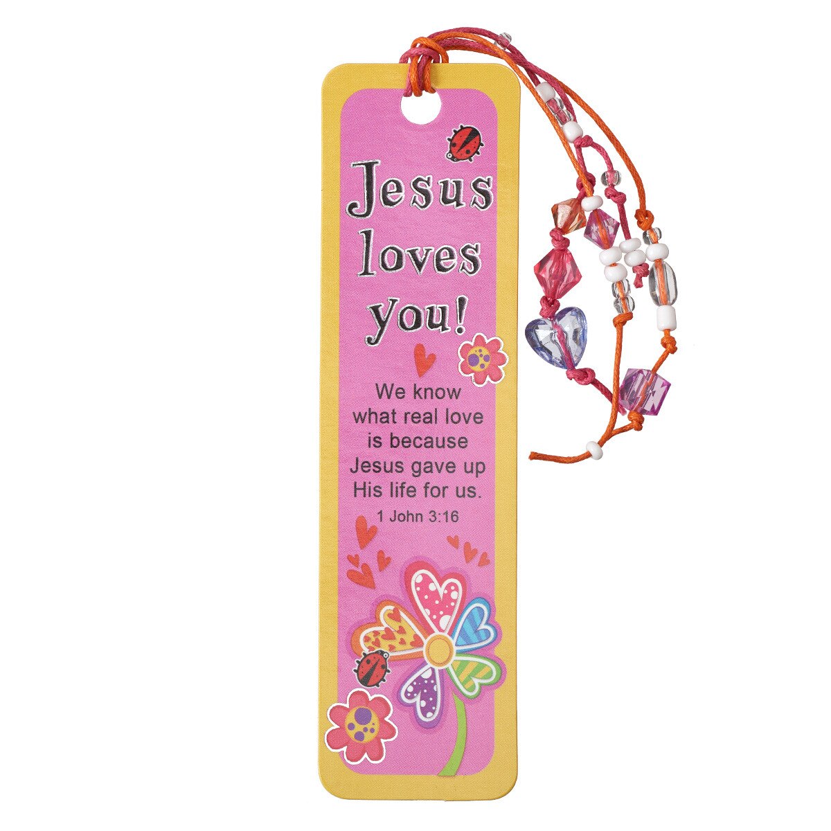 "Jesus Loves You" Bookmarks With Charm