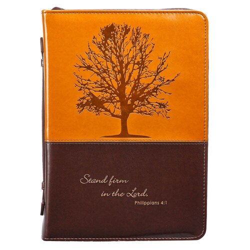 Stand Firm in the Lord in Brown Philippians 4:1 Bible Cover
