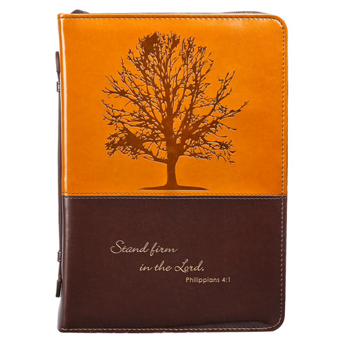 Stand Firm in the Lord in Brown Philippians 4:1 Bible Cover