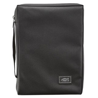 Bible Cover Value Black Ichthus Patch