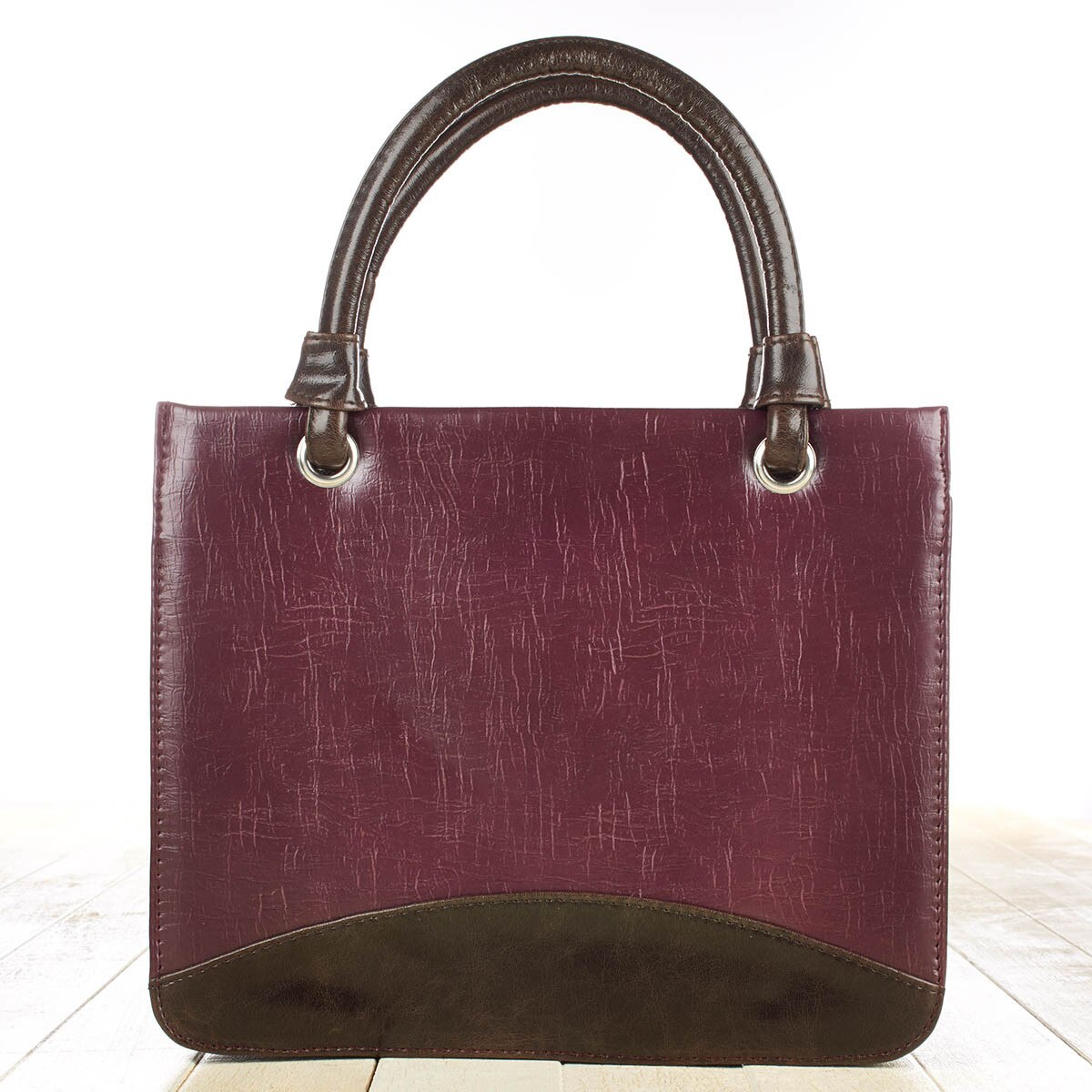Purple Vintage Finish PurseStyle Bible Cover