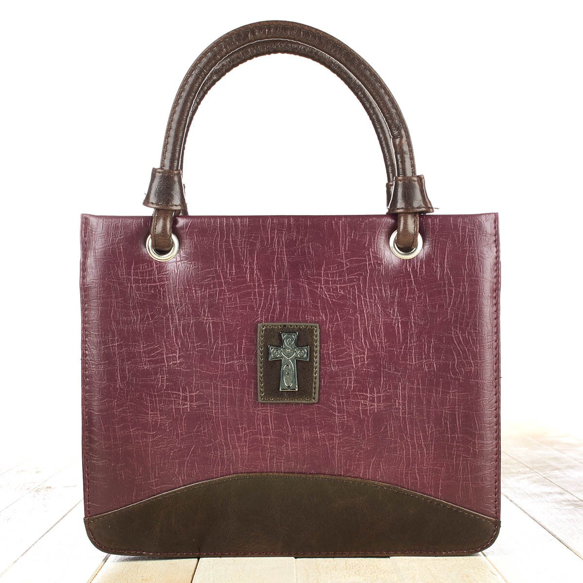 Purple Vintage Finish PurseStyle Bible Cover