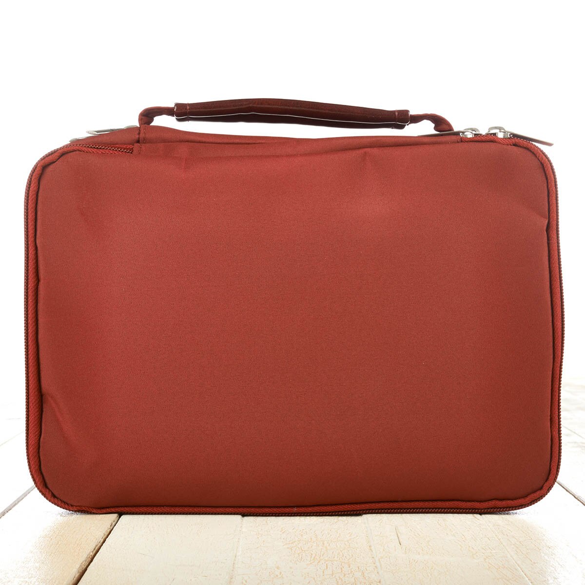 Red TwoFold MicroFiber Bible Cover Organizer