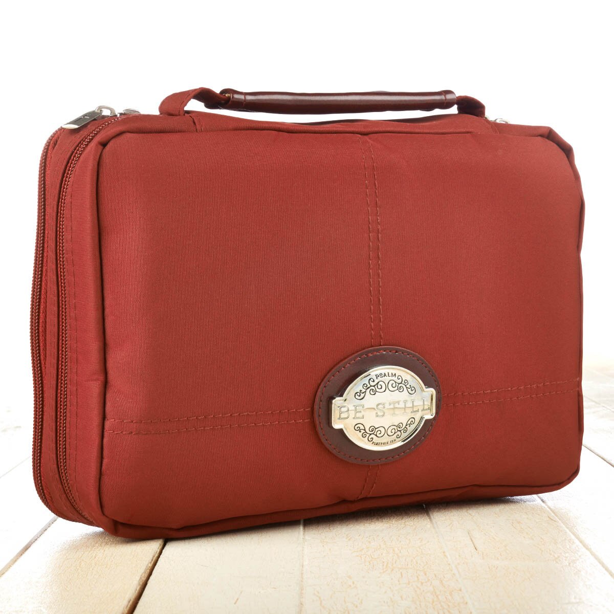 Red TwoFold MicroFiber Bible Cover Organizer