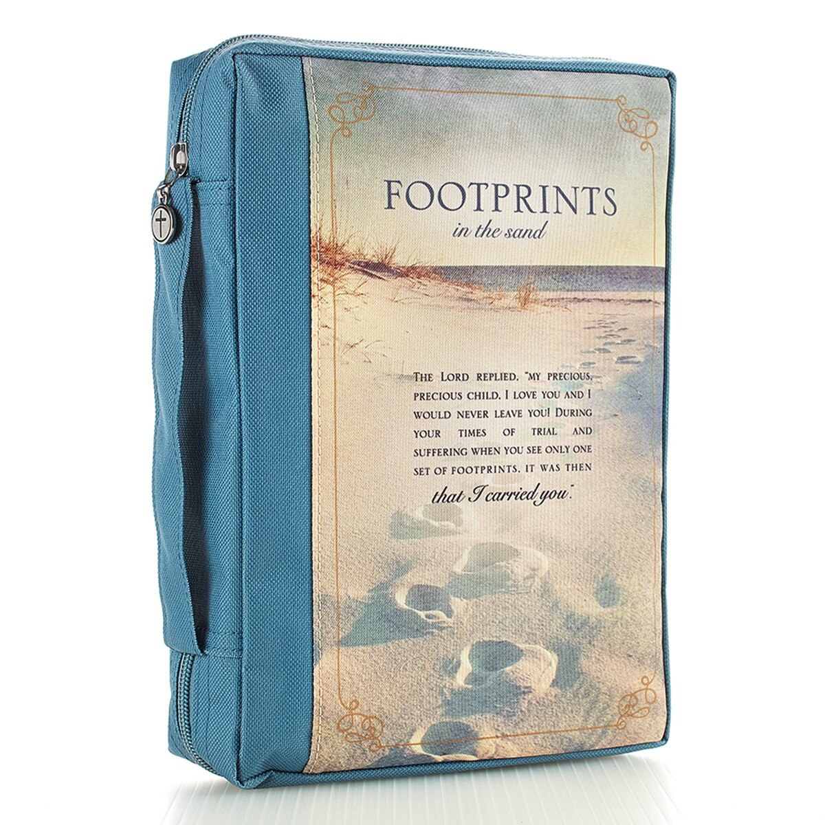 Footprints Poly canvas Value Bible Cover footprints-poly-canvas-value-bible-cover