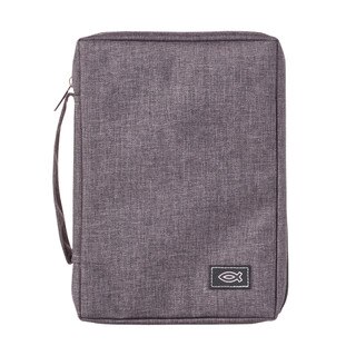 Bible Cover Value Gray Ichthus Patch