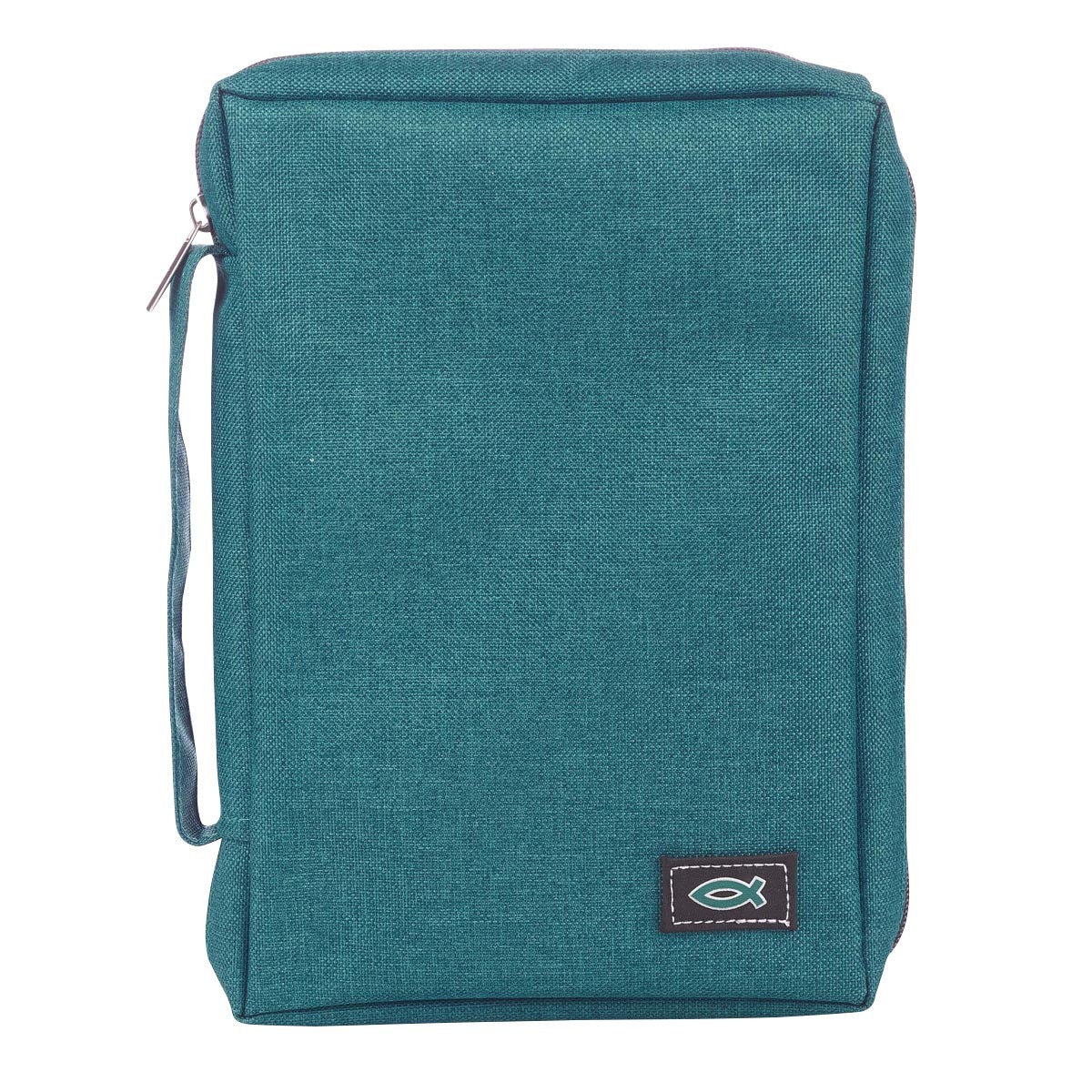 Teal Poly Canvas Value Bible Cover With Fish Badge teal-poly-canvas-value-bible-cover-with-fish-badge