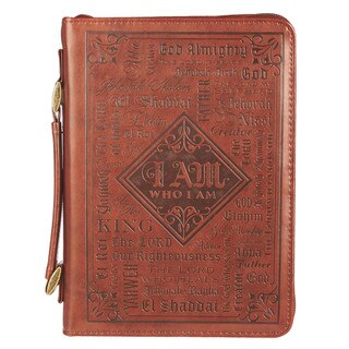 Bible Cover Classic Brown Names of God Brown Ex. 34:6