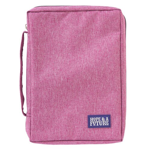 Pink Hope & a Future Poly-Canvas Value Bible Cover - Jeremiah 29:11