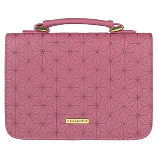 Grace Dusty Rose Pink Faux Leather Fashion Bible Cover