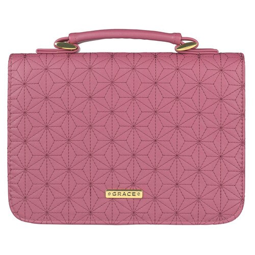 Grace Dusty Rose Pink Faux Leather Fashion Bible Cover