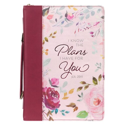 Grace Dusty Rose Pink Faux Leather Fashion Bible Cover (6.5 x 9 x 1.5) -  Bible Baptist Bookstore