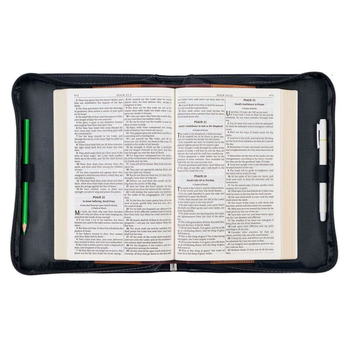 Walk by Faith Black and Gray Faux Leather Classic Bible Cover - 2