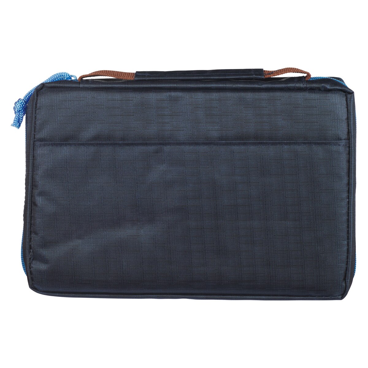 Adventure Bible Cover For Boys - Blue Zippered Protective Case With Handle, Medium Size