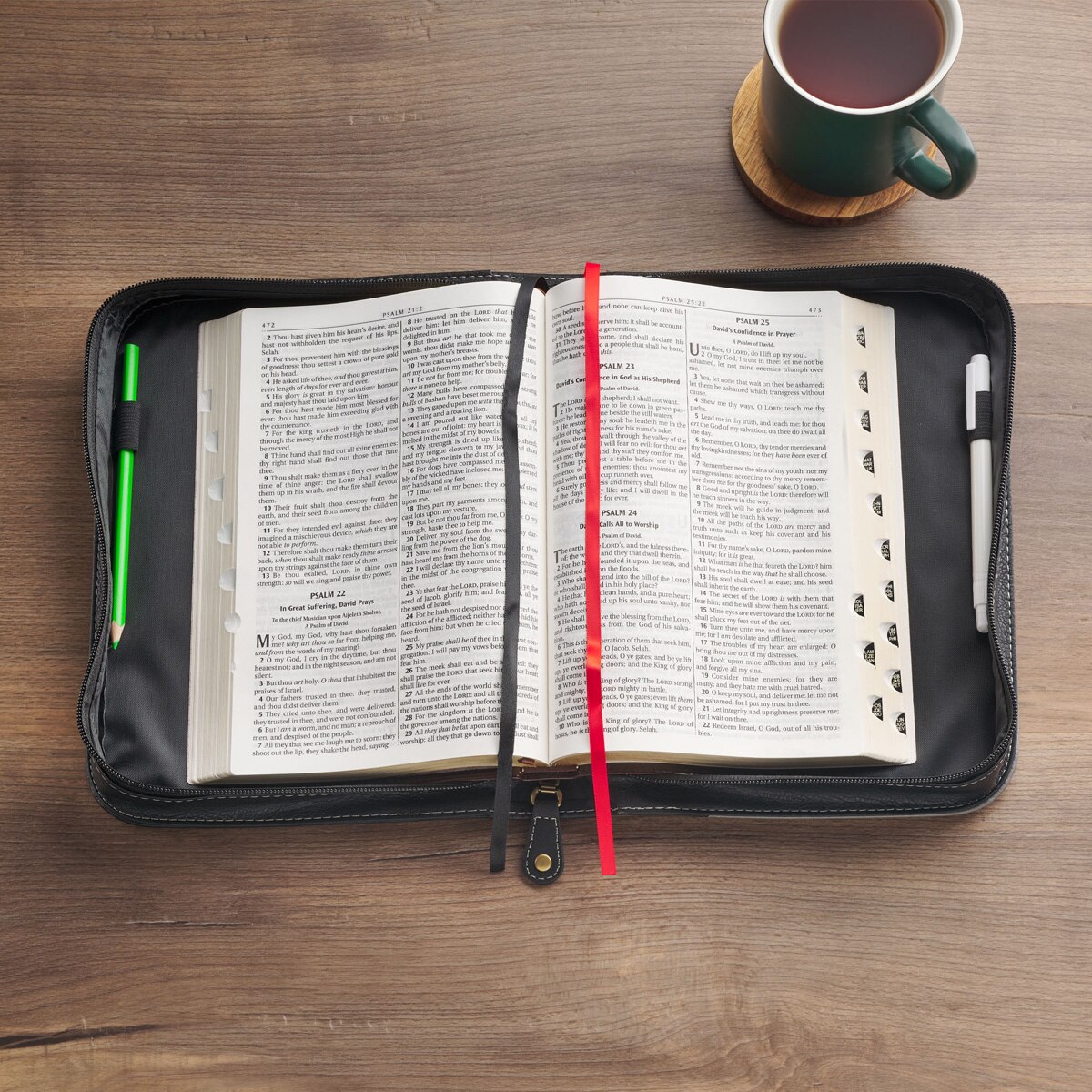 Be Strong and Courageous Gray and Black Bible Cover Josh 1:9