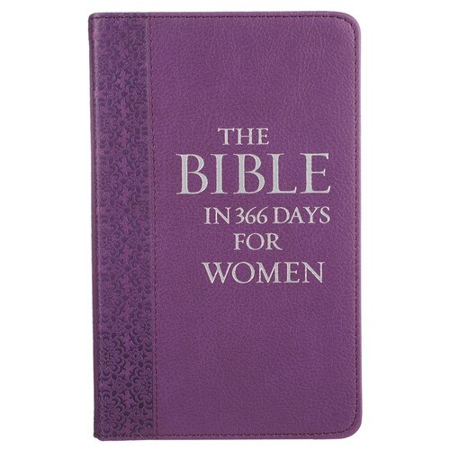 The Bible in 366 Days for Women Purple Faux Leather Devotional