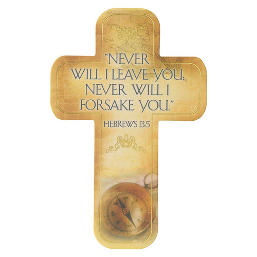 Never Will I Leave You Cross Bookmark Set - Hebrews 13:5
