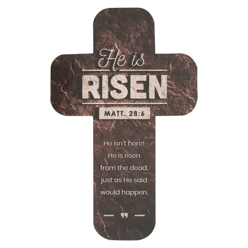 He is Risen | Acrylic Cross Keychain He is Risen | Acrylic Cross Keychain