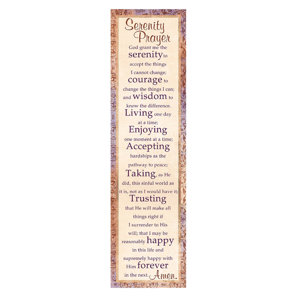 Serenity Prayer Bookmarks Serenity Prayer Bookmarks