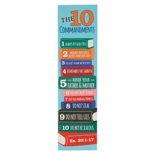 The Ten Commandments Sunday School/Teacher Bookmark Set - Exodus 20: 1-17