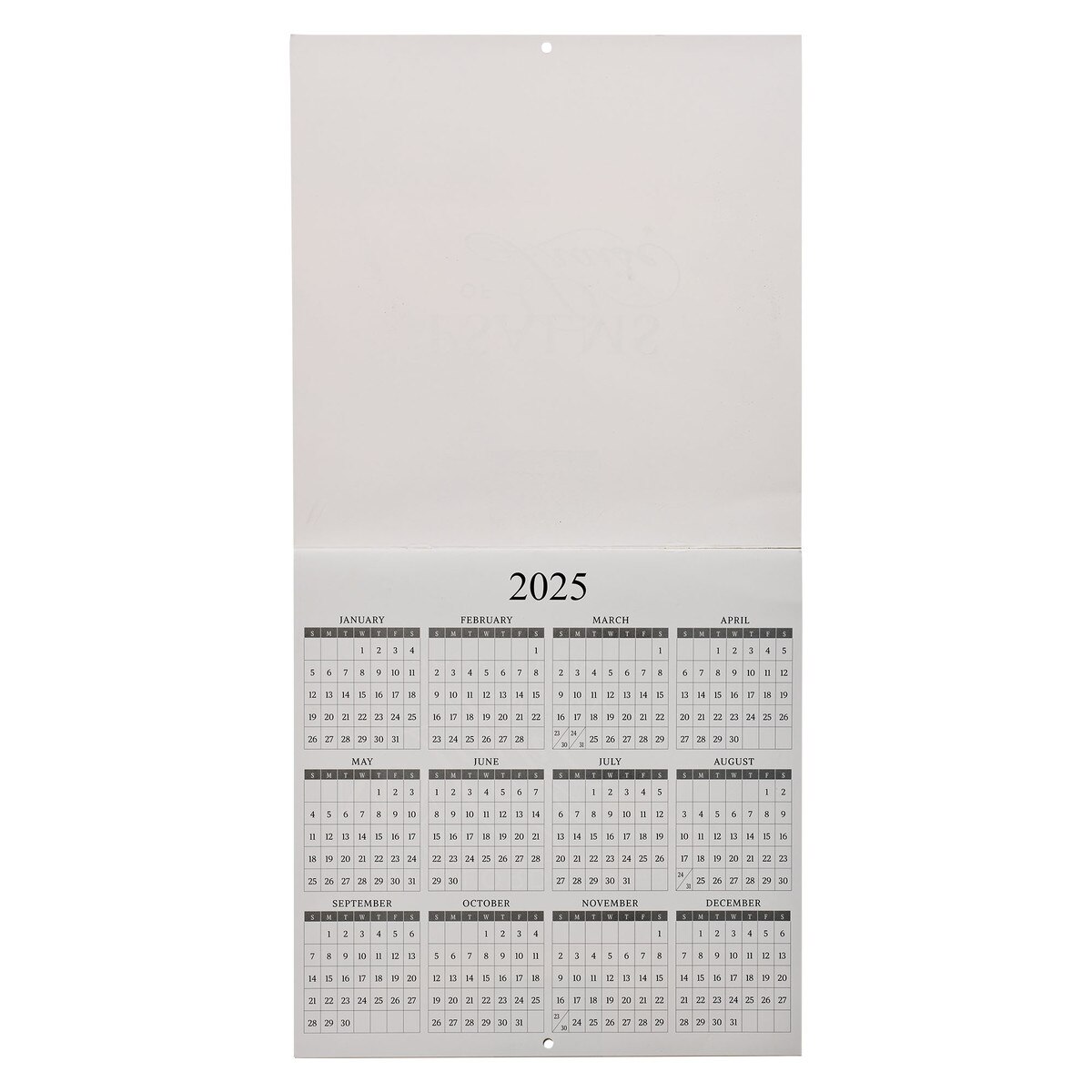 Psalms of Praise 2025 Large Wall Calendar