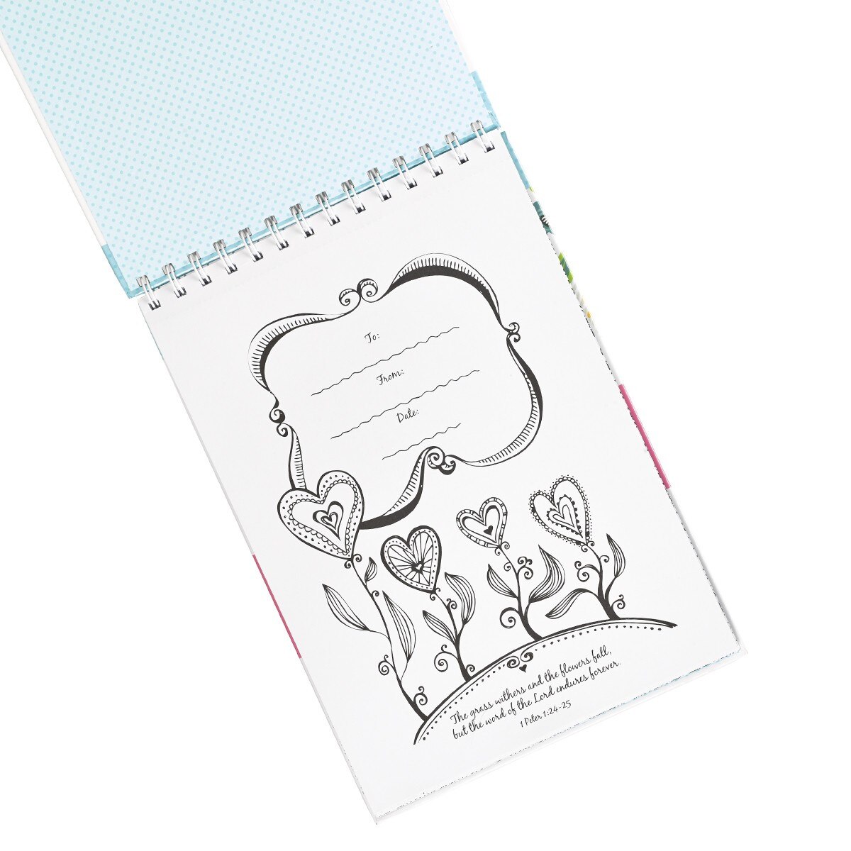 The word in color wirebound coloring book