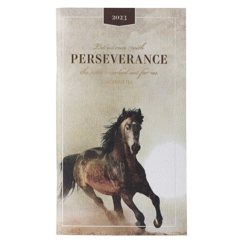 2023 Run With Perseverance Small Daily Planner - Hebrews 12:1