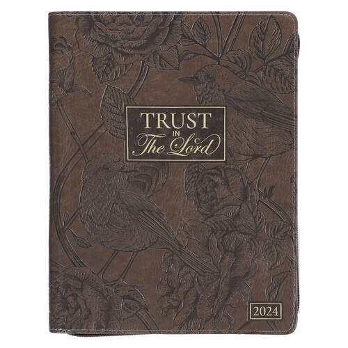 Trust in the Lord Sparrow Faux Leather 18-Month Planner for Women