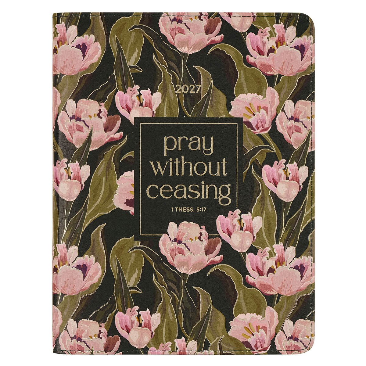 2027 Pray Large Zippered Floral 18-Month Planner for Women - 1