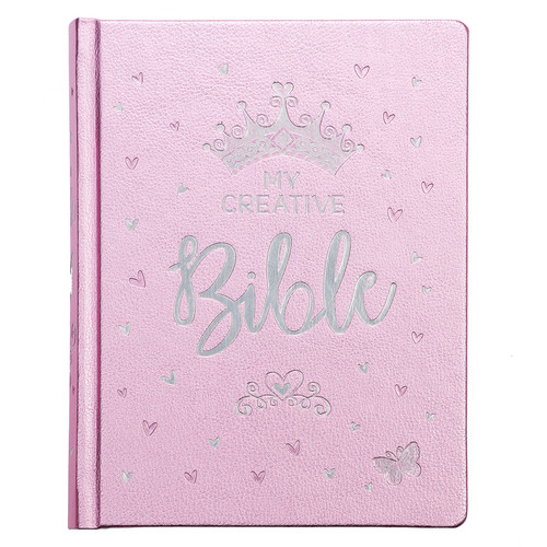 Metallic Pink Faux Leather My Creative Bible for Girls - an ESV Journaling Bible