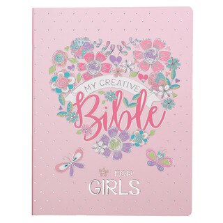 Pink Floral Heart Flexcover My Creative Bible for Girls - an ESV Journaling Bible