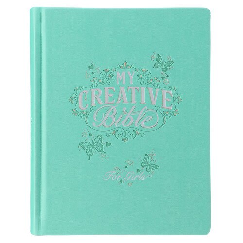 Teal Butterfly Hardcover My Creative Bible for Girls - an ESV Journaling Bible
