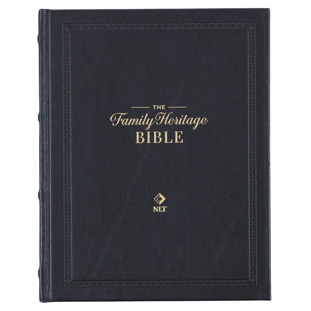 Black Faux Leather Hardcover Family Heritage Bible