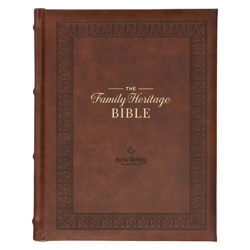Brown Faux Leather Family Heritage Bible