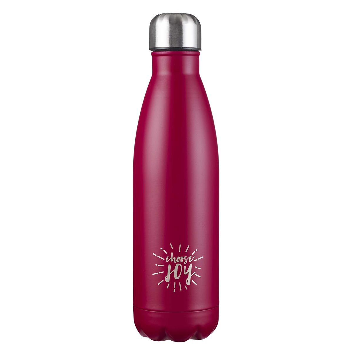 Choose Joy in Pink Stainless Steel Water Bottle