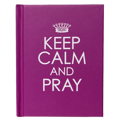 Keep Calm and Pray Purple Hardcover Gift Book
