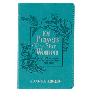 101 Prayers for Women Turquoise Faux Leather Gift Book
