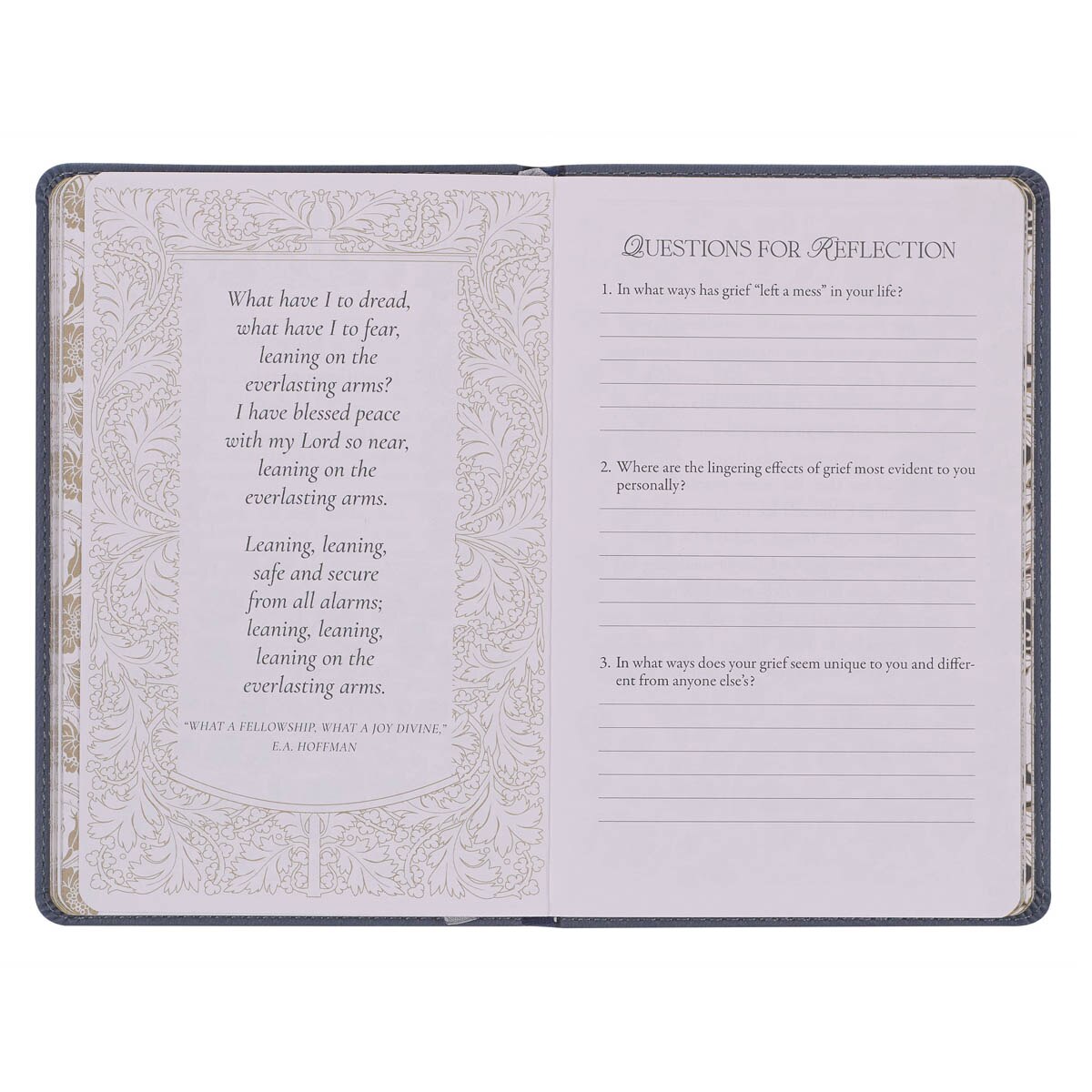 Letters to Grief Gray Faux Leather Gift Book