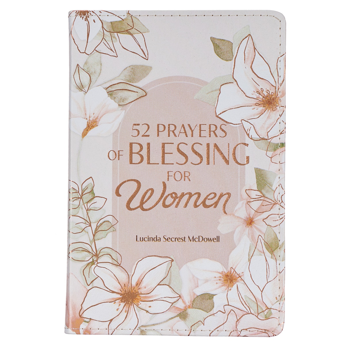 52 Prayers of Blessing for Women White Floral Prayer Book