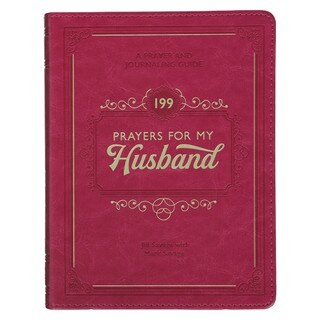 199 Prayer for My Husband Raspberry-Red Faux Leather Prayer and Journaling Guide
