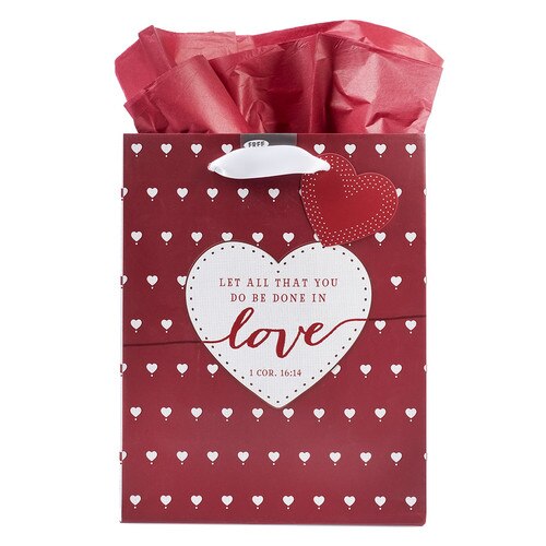 Love Medium Gift Bag – 1 Corinthians 16:14