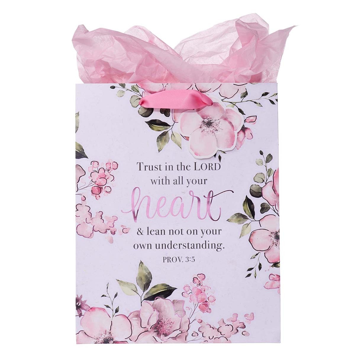 Chosen Loved Beautiful Pink Medium Gift Bag - 1 Peter 2:9