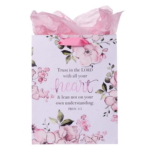 Numbers 6:24-25 Purple Large Gift Bag, Mardel