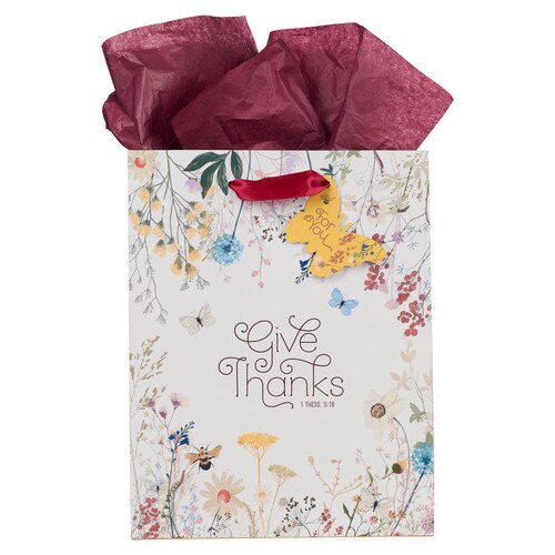 Emmanuel, God With Us - Large Christmas Gift Bag with Tissue Paper