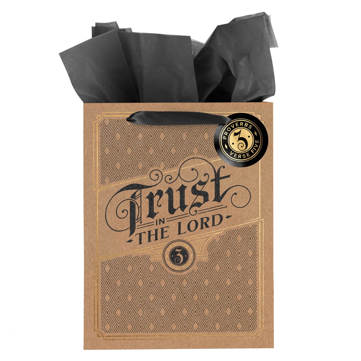 小物 tov Hope and Future Midnight Botanical Large Gift Bag Jer 29:11