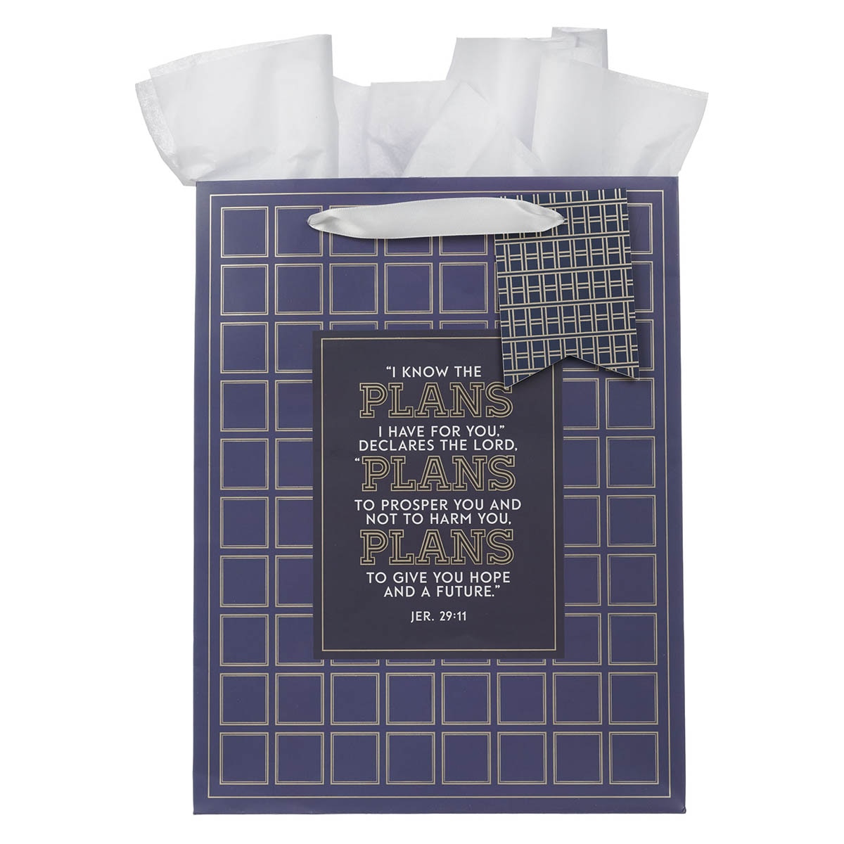 "I Know The Plans" Engravable Metal Keyring - Jeremiah 29:11 Verse, Gift Tin