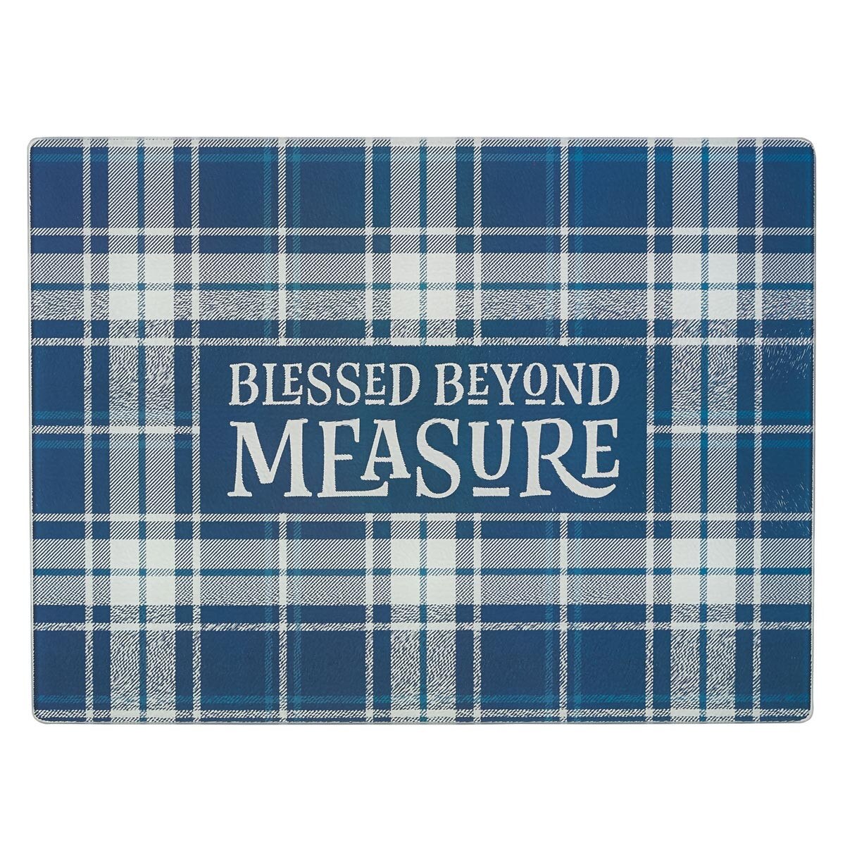 blessed beyond measure large glass cutting board