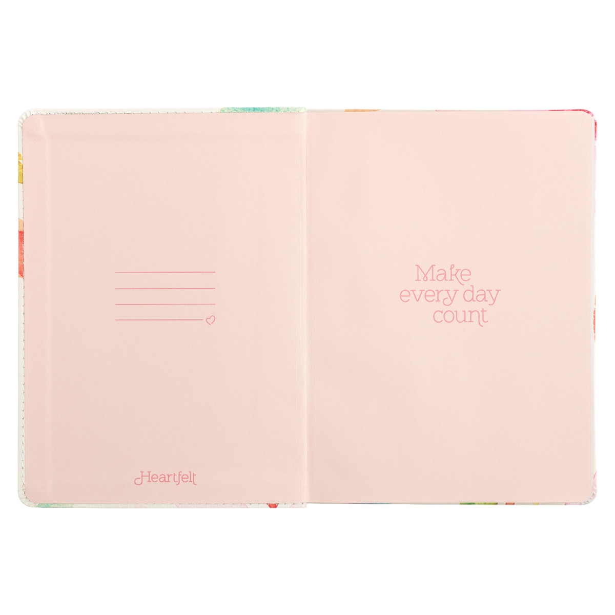 Make Every Day Count Pink Daisies Handy-size Faux Leather