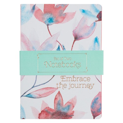 Embrace The Journey Pink Petals Notebook Set